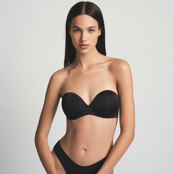 Slims ultimate STRAPLESS PUSH-UP BRA in onyx size 32DD New with tags - Picture 1 of 9